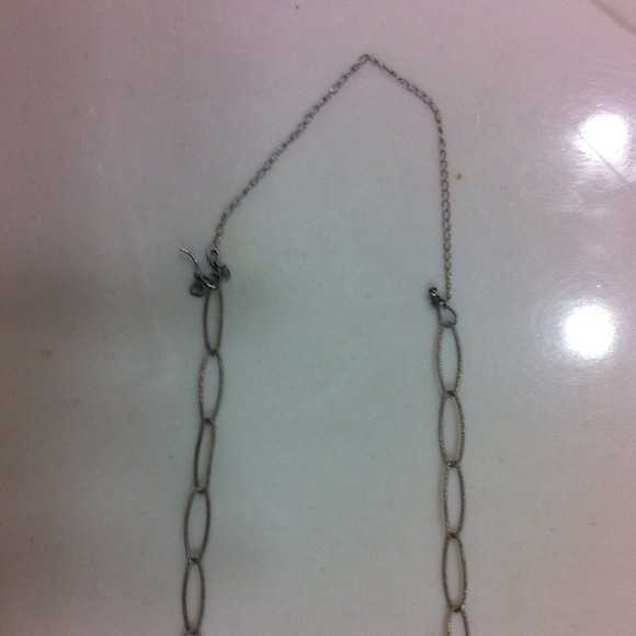 Agate pendant & sterling chain - Picture 3 of 3