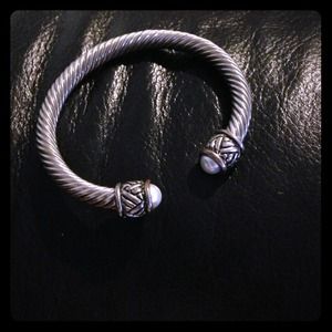 Yurman inspired silver bracelet
