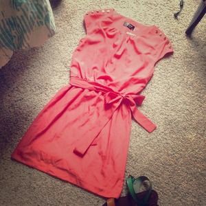 Belted Peach dress
