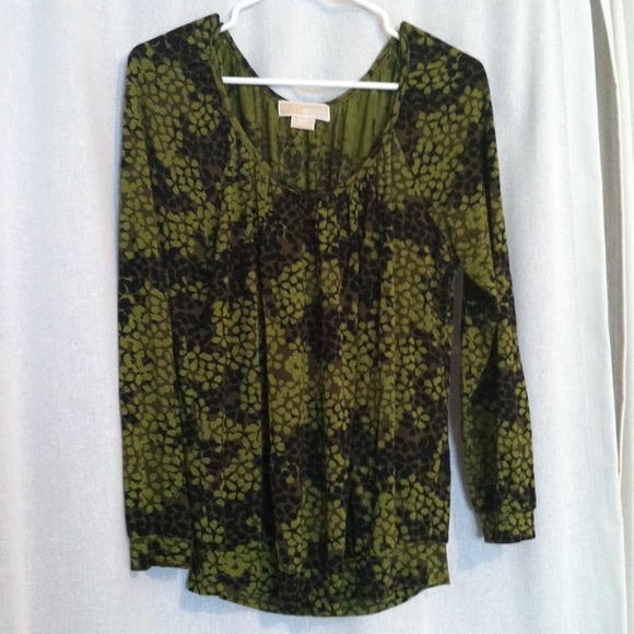Michael Long Sleeve Green Top
