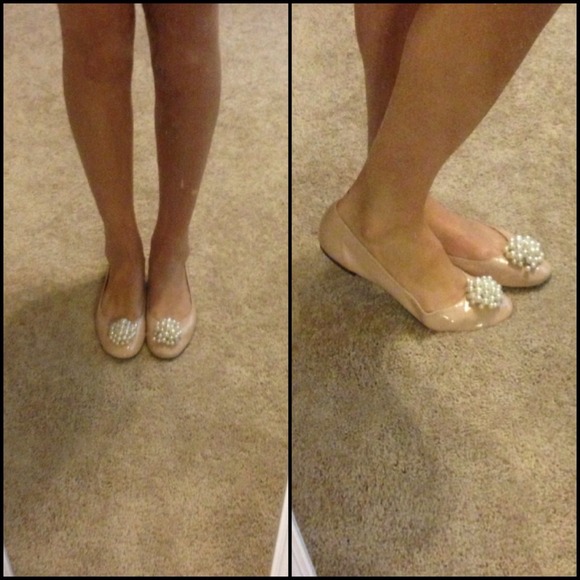 BP for Nordstrom Shoes - 🚫SOLD TO COURTNEY🚫 pink/nude flats with pearl