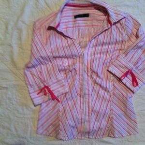 The limited pink striped button down shirt  Size M
