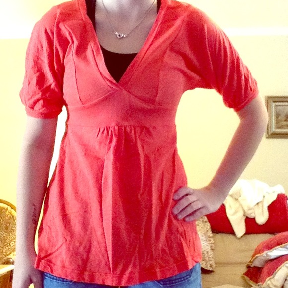Coral tunic.