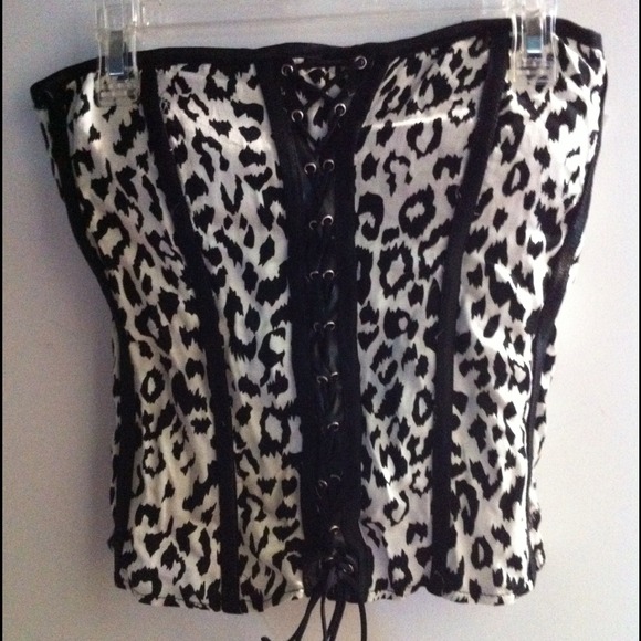 Animal Print Corset Top