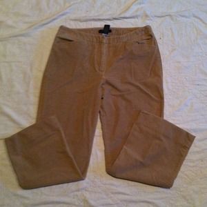 The Limited Stretch tan corduroy pants. Size 12