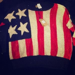 LF American flag sweater!