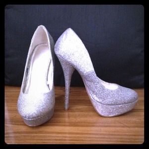 Multi-color glitter heels Multi-color glitter heels