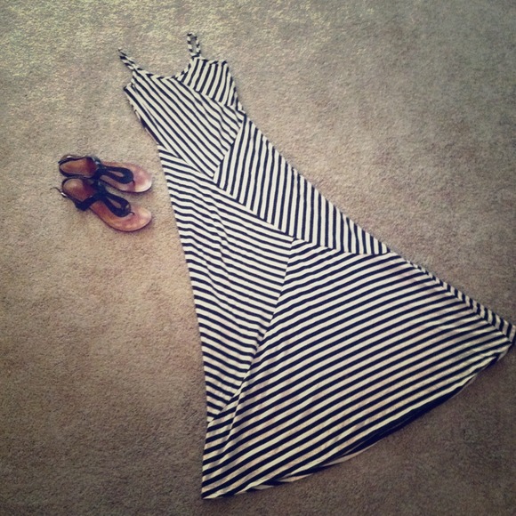 Striped maxi dress