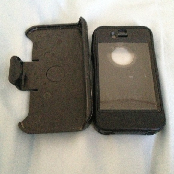 PRELOVED OTTER BOX BLACK FOR IPHONE 4/4s