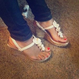 Tan Charlotte Russe wedges