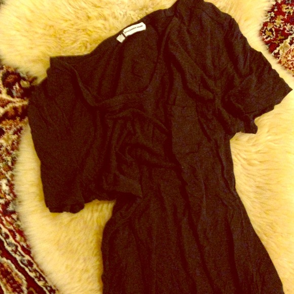 T by Alexander Wang Charcoal Pocket Tee