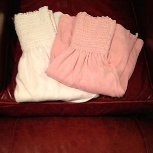 JUICY COUTURE 2 Beach cover up - pink and white