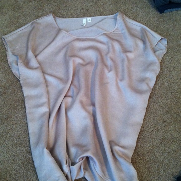 Silky tan shirt!