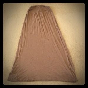 Taupe maxi skirt