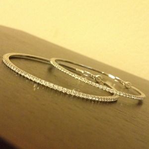 BUNDLE - Reduced!! Super cute crystal hoops!