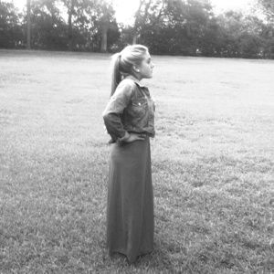 Brown lace up maxi dress