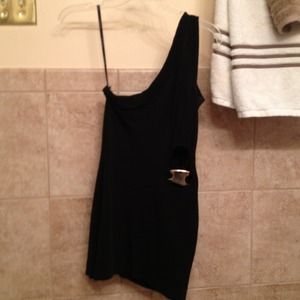 Bebe one shoulder dress