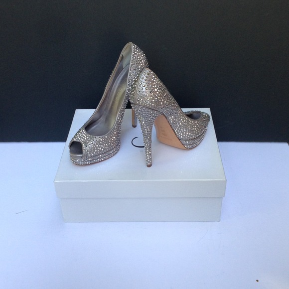 Casadei peep toe heels