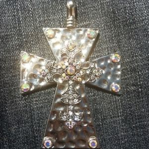 Cross Pendant with a Little Bling