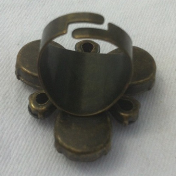 Leopard Print Flower Ring - Picture 2 of 2