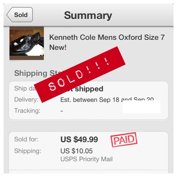 Kenneth Cole Mens Oxford Size 7 New! 🚫Trade