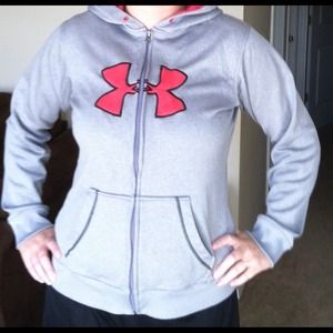 🚫TRADED🚫Gray Under Armour Zip-up Hoodie