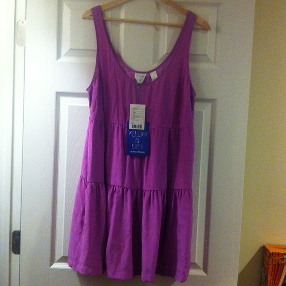 yellow is gold silk dress