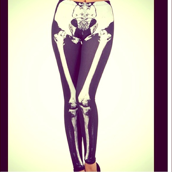 Skeleton leggings