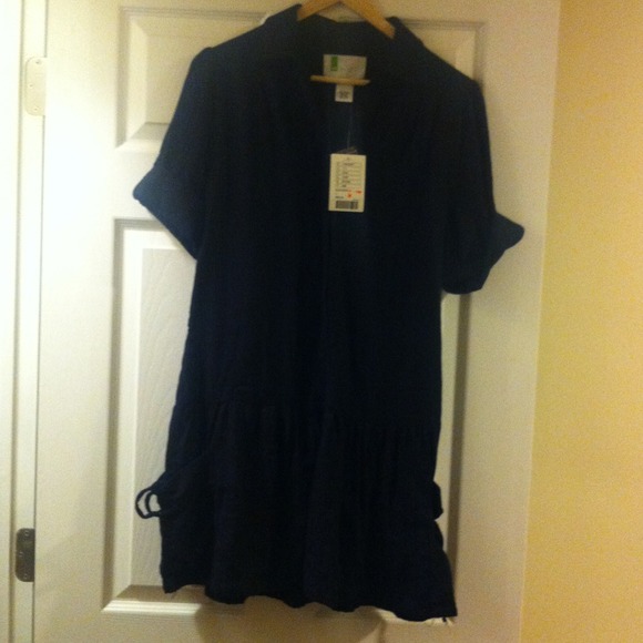 Drop waist beach dress