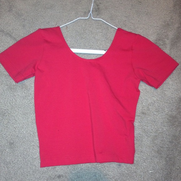 ❌TRADED WITH JESSYCA❌American Apparel red crop top
