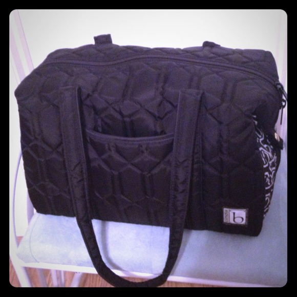 Cinda B black & white bag/nursing bra bundle