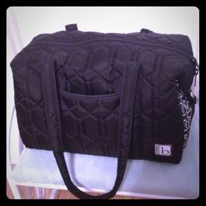 Cinda B black & white bag/nursing bra bundle