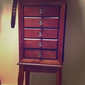 Jewelry armoire.