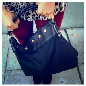 Prada Bags - RESERVEDπPrada Nylon and Leather Tote Prada Bags - RESERVEDπPrada Nylon and Leather Tote