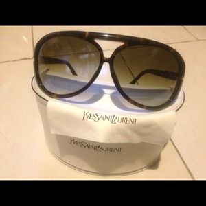 REDUCED!!! Authentic YSL tortoise shell aviators.