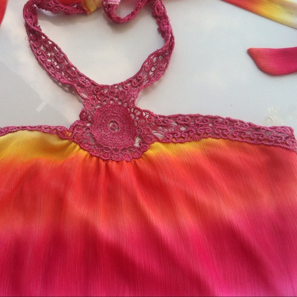 Sunset colored summer dress - Picture 2 of 2