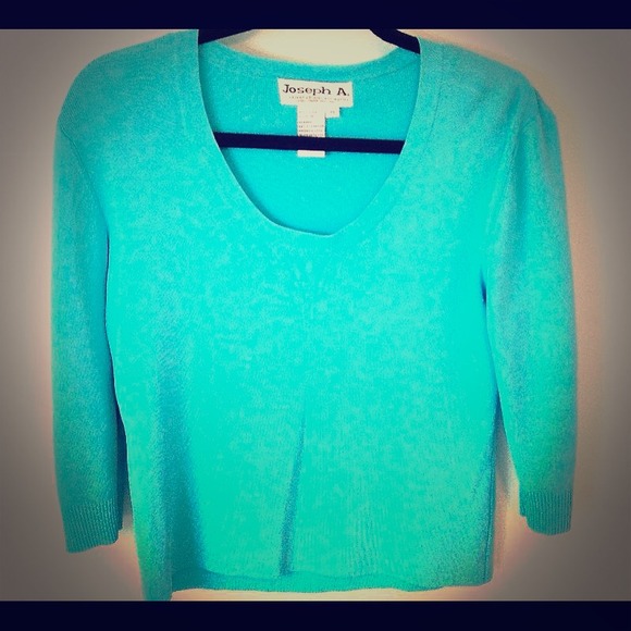 📦SOLD IN BUNDLE!📦Turquoise 3/4 sleeve knit top