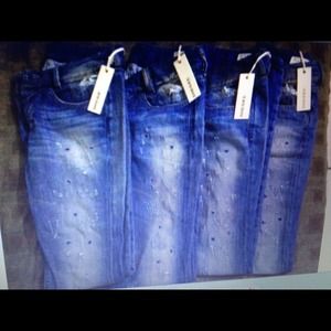 Diesel blue ripped jean