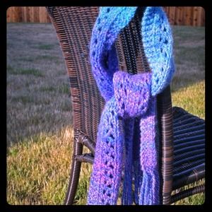 Sunset Trellis Scarf - Handmade