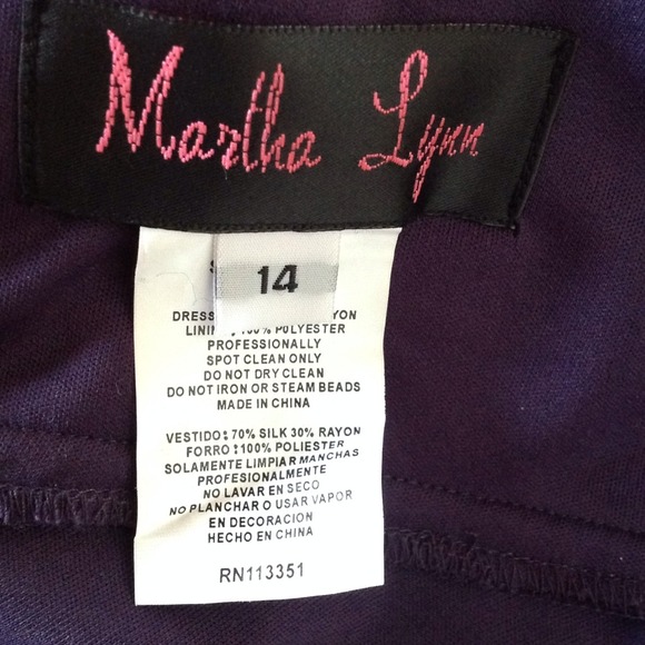 SOLD. MARTHA LYNN  EGGPLANT EVENING GOWN - Picture 4 of 4