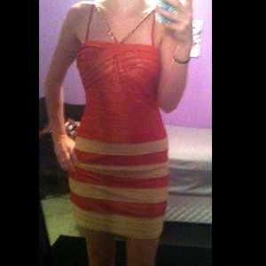 Burgundy and gold dress