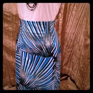 Vivid, colorful patterned high waist pencil skirt!