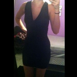 Black zipper dress