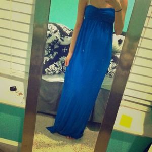 Electric Blue Maxi Dress