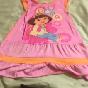 Dora pink pajama dress
