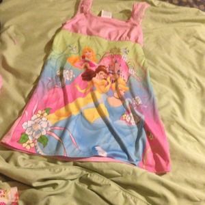Disney princess pink pajama dress