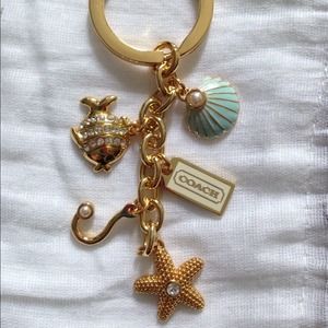 New Coach Under the Sea Mix Keychain Shell