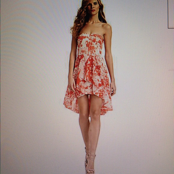 REDUCED French Connection Strapless High Low  sz 2