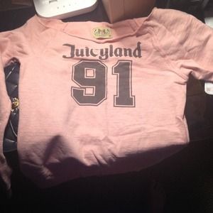 Juicy off shoulder sweater. Super cute