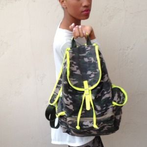 ⬇REDUCED⬇ Camouflage Neon Backpack